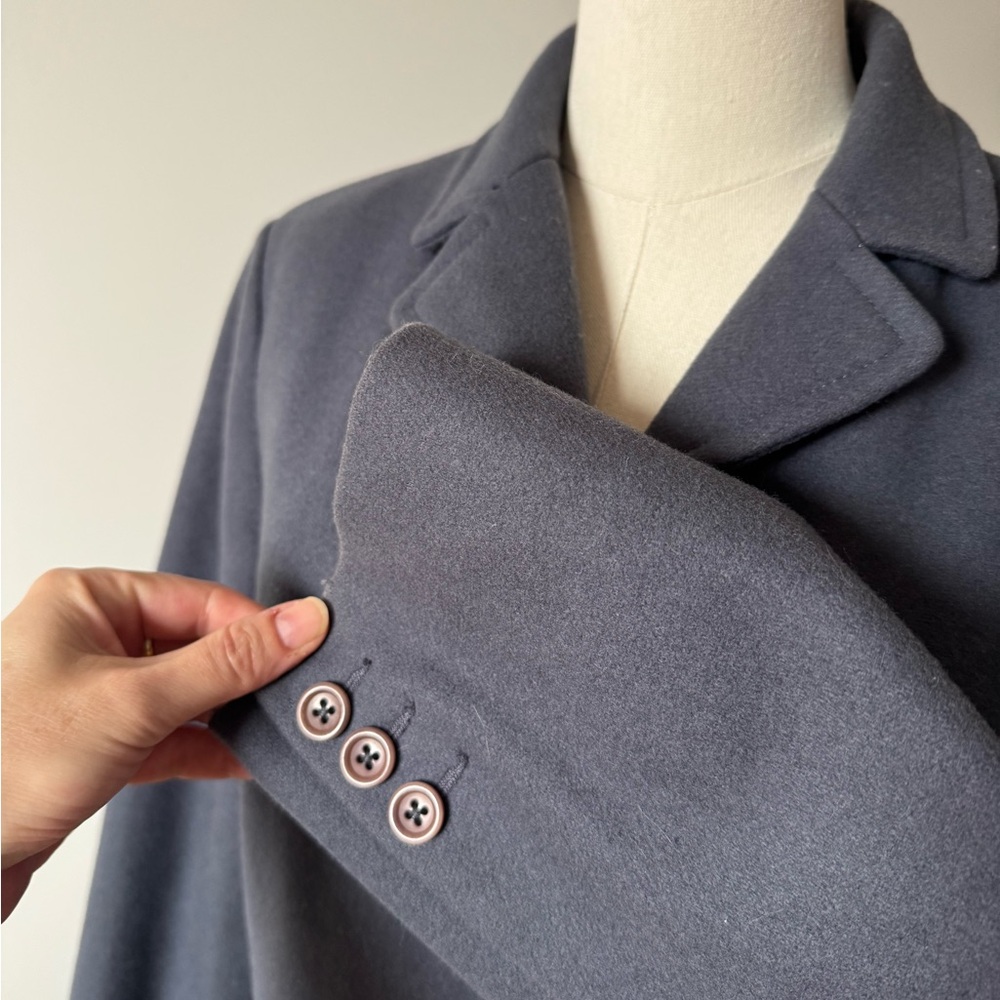 J.Crew Classic Gray/purple wool  Women's Coat Insulate